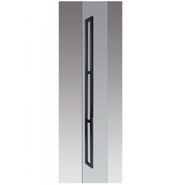 ドアプルハンドル ブラストブラック+ J-wood ブラック DA-152-KJ4-2000 1個|DIY FACTORY ONLINE SHOP