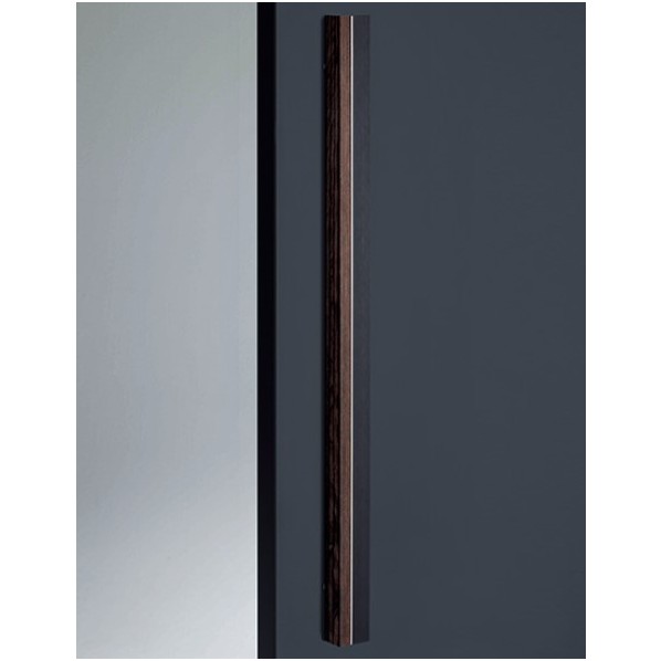 ドアプルハンドル ブラストブラック＋鏡面＋ J-wood スコッチウイスキー DA-111-J2K-0900 1個