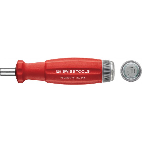 PBスイスツールズ デジタルトルクハンドルV02 トルク調整範囲0.4-2.0Nm ビット別売り 9320.M0.4-2.0JCBB 1個