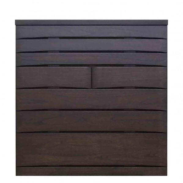 桐蔵 幅118 7段 チェスト 家具 収納 ダーク 6300074123 1台｜DIY FACTORY ONLINE SHOP 104,500円