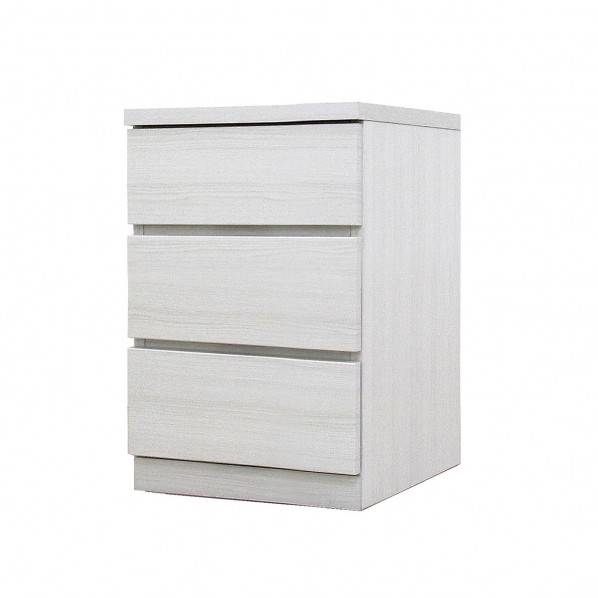 フィット 幅40 3段 チェスト 奥行44cm 家具 収納 ホワイト 6300074182 1台