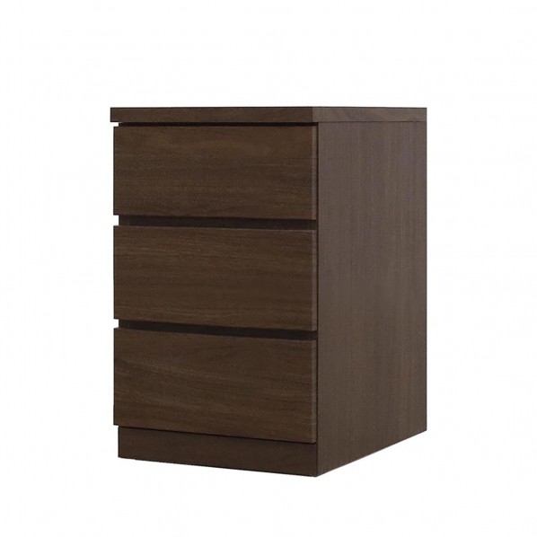 フィット 幅40 3段 チェスト 奥行55cm 家具 収納 ウォールナット 6300074198 1台｜DIY FACTORY ONLINE SHOP