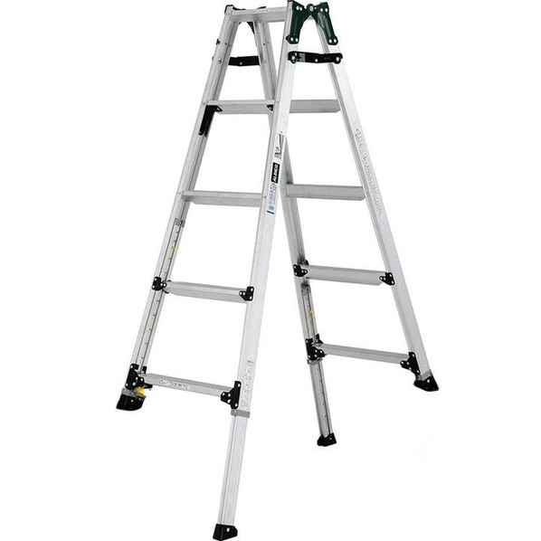 ※法人専用品※アルインコ 伸縮脚付きはしご兼用脚立(踏ざん幅60mm・各脚441mm伸縮) PRT150FX 1点|DIY FACTORY ONLINE SHOP