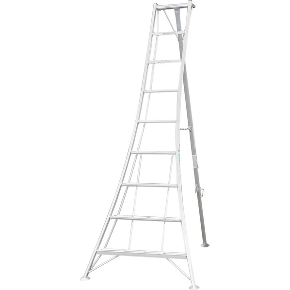 ※法人専用品※アルインコ アルミ製園芸三脚 天板高さ:2.61m シルバー KWX270 1台