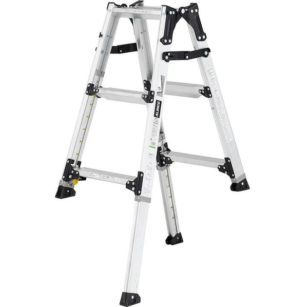 ※法人専用品※アルインコ 伸縮脚立(ステップ幅広)最大使用質量100kg 天板高さ:0.70~1.00m PRW90FX 1台|DIY FACTORY ONLINE SHOP