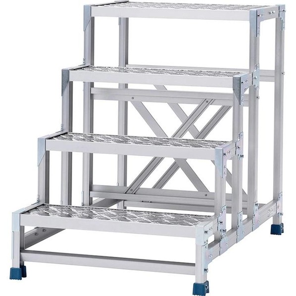 ※法人専用品※アルインコ 作業台(天板縞板タイプ)4段 CSBC486S 1点|DIY FACTORY ONLINE SHOP
