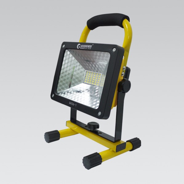 グッド･グッズ 充電式LED 36W スタンド型 バッテリー交換が簡単！ W180&times;H300&times;D160 GH36-1 1個｜DIY FACTORY ONLINE SHOP