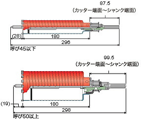 ドライモンドコアドリル PCD165(R) (ミヤナガ) :miy0027:清水金物.biz