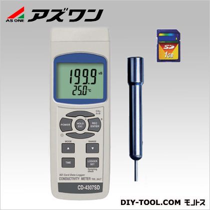 アズワン データロガー導電率計 68&times;45&times;177mm 1-1942-01｜DIY FACTORY ONLINE SHOP