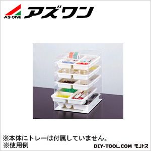 アズワン トレーラックのみ トレー収納数5枚ストッパー付 273×370×393mm 3-5665-02 1個