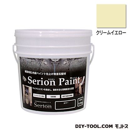 ABC商会 セリオンペイント内装ペイント仕上げ用塗石壁材 クリームイエロー 4.5kg SP4.5|DIY FACTORY ONLINE SHOP