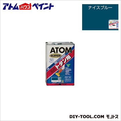 アトムハウスペイント 油性スーパートタン用 ナイスブルー 14L｜DIY FACTORY ONLINE SHOP 13,583円