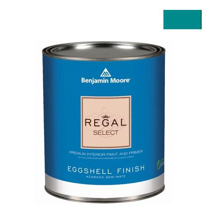 ベンジャミンムーアペイント リーガルセレクトエッグシェル2～3分艶有りエコ水性塗料 tropical teal 4L G319-734