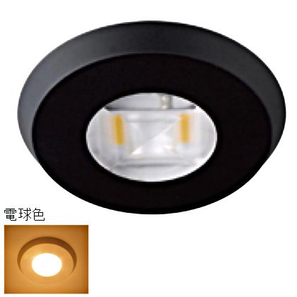 ベスト LEDダウンライト 2灯セット 電球色(5000) 黒 No.877S2-BK-500