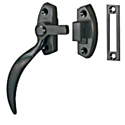 より良い 481窓締 左 黒 -518275 建具金物-ドアノブ・レバー-木材・建築資材・設備
