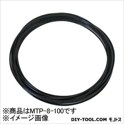 チヨダ メガタッチチューブ8粍/100m黒 BK 430 x 430 x 93 粍 MTP-8-100