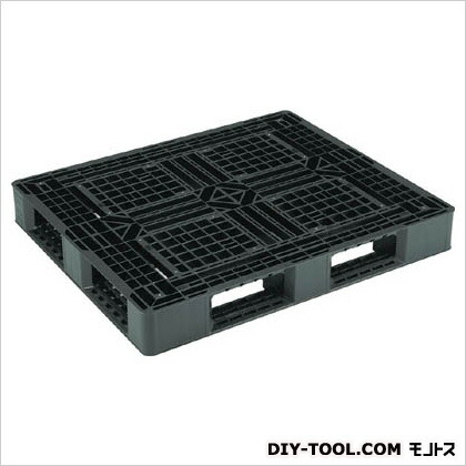 栗鼠 エクスポート用ワンウェイパレットJL－D4・1210G片面四方差し黒 BK JL-D4-1210G