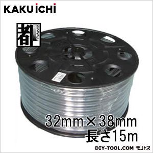 カクイチ PB巻透明ホースチューブ工業用 32mm&times;38mm　15m 1点｜DIY FACTORY ONLINE SHOP