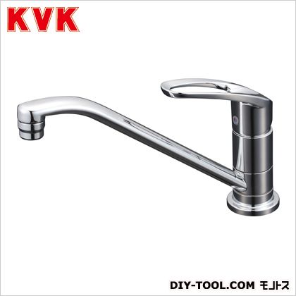 KVK 取付穴兼用型・流し台用シングルレバー式混合栓 奥行×高さ:262×590mm KM5011ZUT 1点|DIY FACTORY ONLINE SHOP