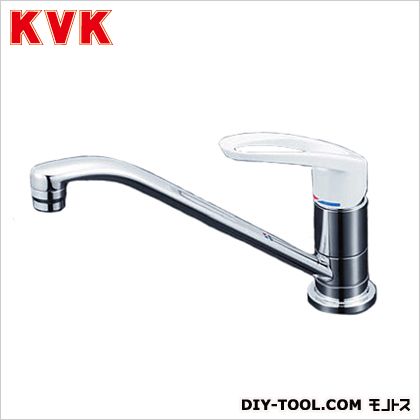 KVK 取付穴兼用型・流し台用シングルレバー式混合栓 奥行×高さ:262×590mm KM5011U 1点