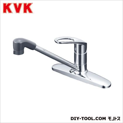 KVK 流し台用シングル生き胆式シャワー付練りあわせる栓 幅×奥ぶかさ×高さ:256×260×246.5粍 KM5091ZTF 1点