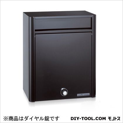 コーワソニア 戸建郵便受箱前入れ前出しダイヤル錠※スタンド別売 35×42.4×25.3cm ブラック PF704K