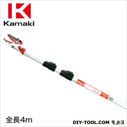 カマキ ３段継伸縮式高枝切鋏かるのびサンダンアンビルタイプ 4.0m #1470A 1 7,872円