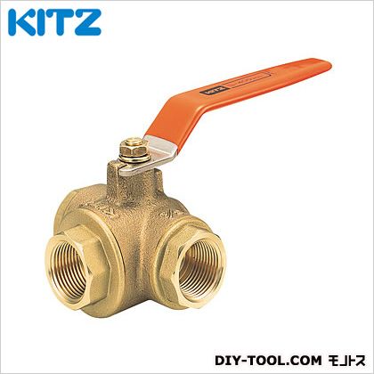KITZ 青銅製Tどんぶり鉢弁膜(三方) T4T1.1/4B[32A] パイプ用継手-木材・建築資材・設備-配管資材