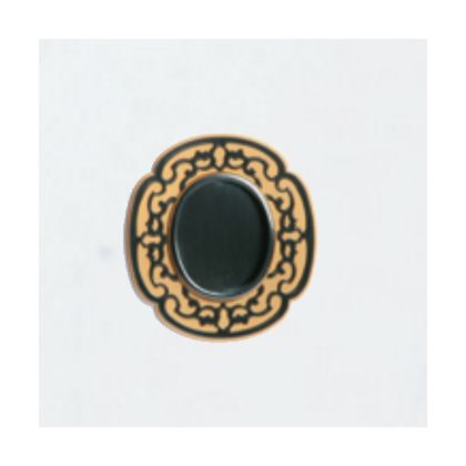 ソーワ 唐草玉子変形引手7390 小 銀古美/金メッキ 58453 1｜DIY FACTORY ONLINE SHOP