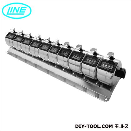 伝達ルート精機 連式数取器 しろがね色 H-102M-10 1台