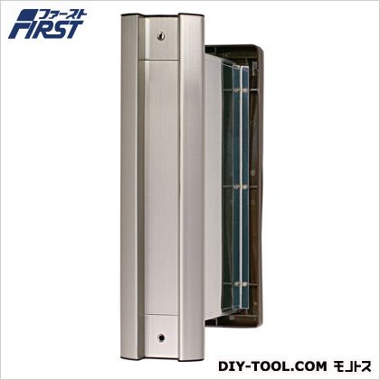 水上 No.2000ポストタテ型内フタ付気密型大壁用 壁厚調整範囲:135～190mm 投入口:H236×W35mm ヘアーライン 001-5831 1台
