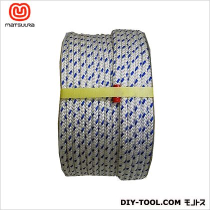 まつうら工業 パイレンダブルコードドラム巻 10mm×100m 青白 PP-WCORD-10X100-DR 100巻|DIY FACTORY ONLINE SHOP