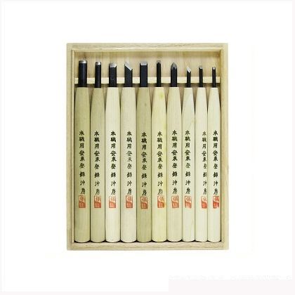 沖房 プロ用刻みつける刀鋼付桐箱 45-10 10
