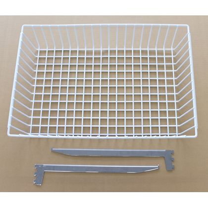 ARTIST ESラック バスケットセット 白 幅650奥行き400高さ120 SA-ESBA600