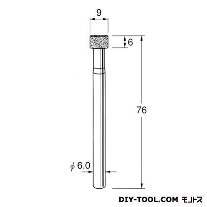 日本精密機械工作 軸付ボラゾン砥石 先端径:9粒度:#170 N7609｜DIY FACTORY ONLINE SHOP