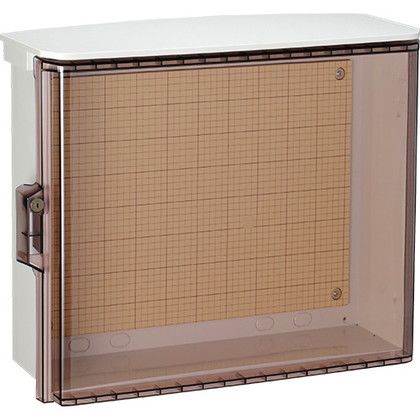 日東工業 足がかり付耐候プラボックス澄み切った扉(大屋根)付汎用印字機 長さ:50糎高さ:40糎幅:18糎 白いこと薄墨色 OPK18-54CA 1