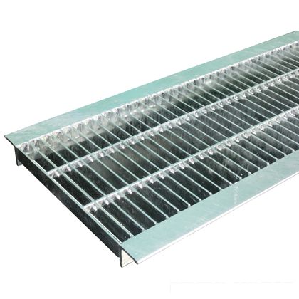 奥岡製作所 スチール製 U字溝用グレーチング 中間目プレーンタイプ 溝幅300用 W290×L995×H25mm(ピッチ20) JKU-M3 30-25