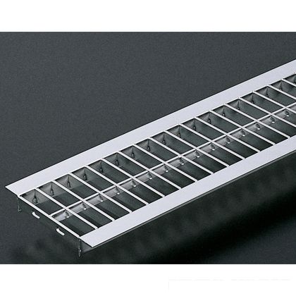 奥岡製造所 ステンレス鋼製 U字溝用グレーチング 並目プレーンタイプ 溝幅90用 W80×L994×H15粍(投球30) OSU4-NS 15-9A 1