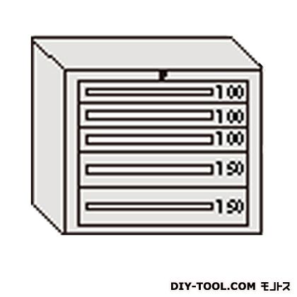 ※法人専用品※大阪製罐 デラックスキャビネット 幅×奥行×高さ:811×557×681mm グレー DX606G 1