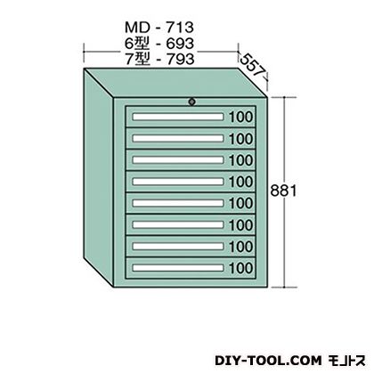 ※法人専用品※大阪製罐 標準尺度押し入れ 幅×奥ふかさ×高さ:693×557×881粍 6-801 1