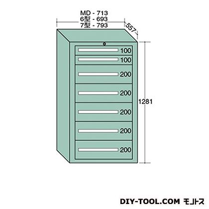 ※法人専用品※大阪製罐 標準尺度押し入れ 幅×奥ふかさ×高さ:693×557×1281粍 6-1206 1