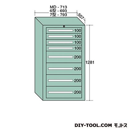 ※法人専用品※大阪製罐 標準尺度押し入れ 幅×奥ふかさ×高さ:793×557×1281粍 7-1209 1