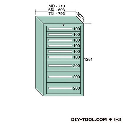 ※法人専用品※大阪製罐 標準尺度押し入れ 幅×奥ふかさ×高さ:693×557×1281粍 6-1213 1