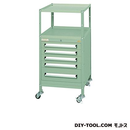 ※法人専用品※大阪製罐 ミゼットワゴン 幅×奥行×高さ:422×411×834mm Lグレー WM6G 1