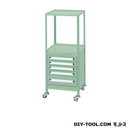 ※法人専用品※大阪製罐 ミゼット手押し車 幅×奥ふかさ×高さ:422×411×1053粍 L薄墨色 WM6HG 1