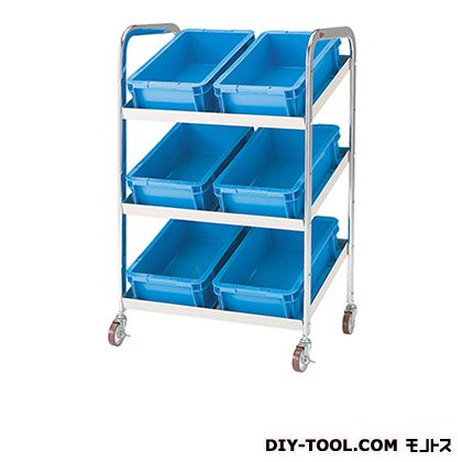 ※法人専用品※大阪製罐 傾斜棚ワゴン 幅×奥行×高さ:633×442×1010mm KT-WB 1