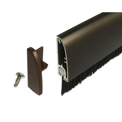 ピンチブロック フロアーリック外付けタイプ店舗ドア用 ブロンズ 1500mm FL-AB-1500｜DIY FACTORY ONLINE SHOP
