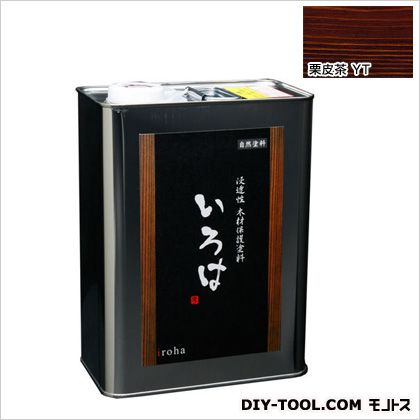 アールジェイ いろはカラー浸透性木材保護塗料 3.5L 栗皮茶 YT-03 1点｜DIY FACTORY ONLINE SHOP