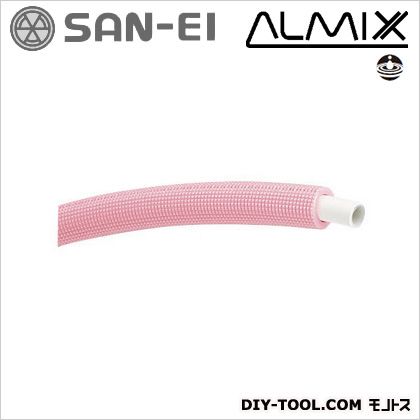 SANEI 保温材付アルミ複合耐熱ポリエチレン管 赤 T1021R-2-16A-10-R