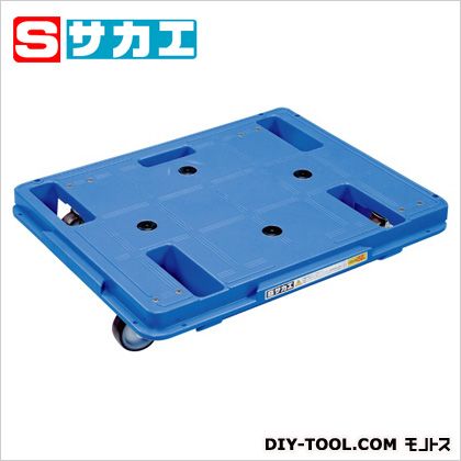 サカエ脂手押し車(スタッキング･繋ぎ合わせる遣りかた)4輪自在印字機青みSCR650UB